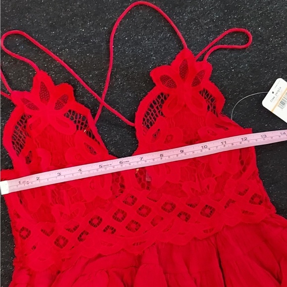 Free People NEW Adella Cami Red Small - Picture 8 of 9